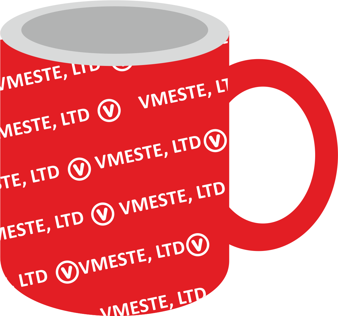 Cups with a logo production