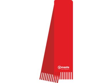 Scarves with a logo production