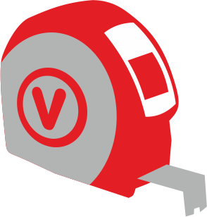 Tape-measures with the logo